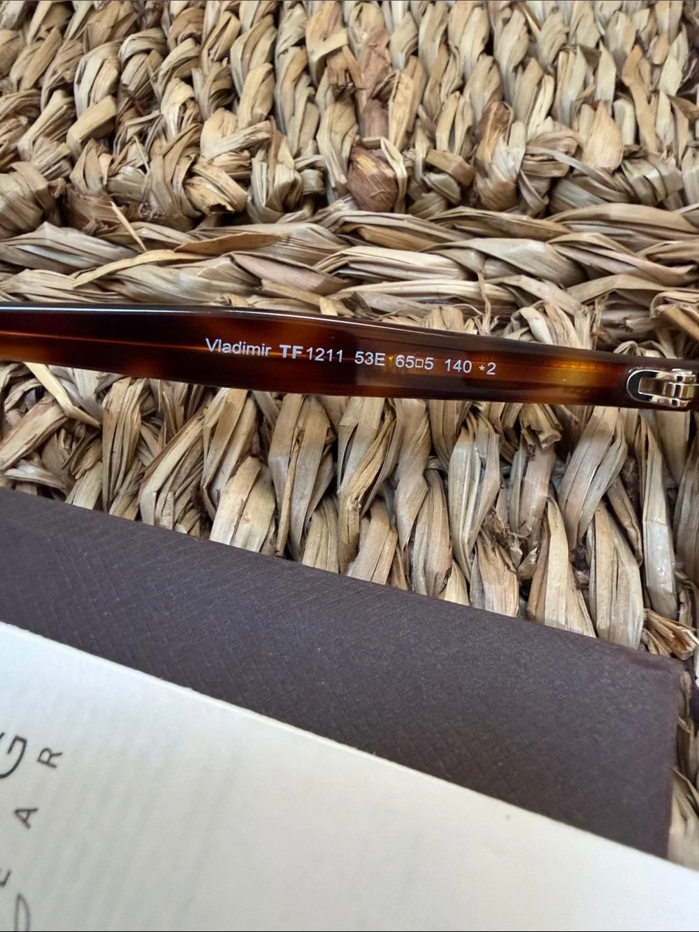 Tom Ford Vladimir Brown Tortoise Aviator Sunglasses with Amber Lenses